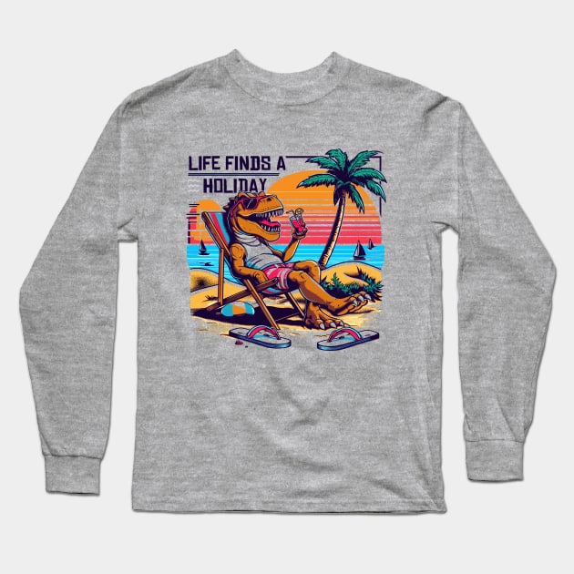 Life Finds a Holiday Long Sleeve T-Shirt by Lima's